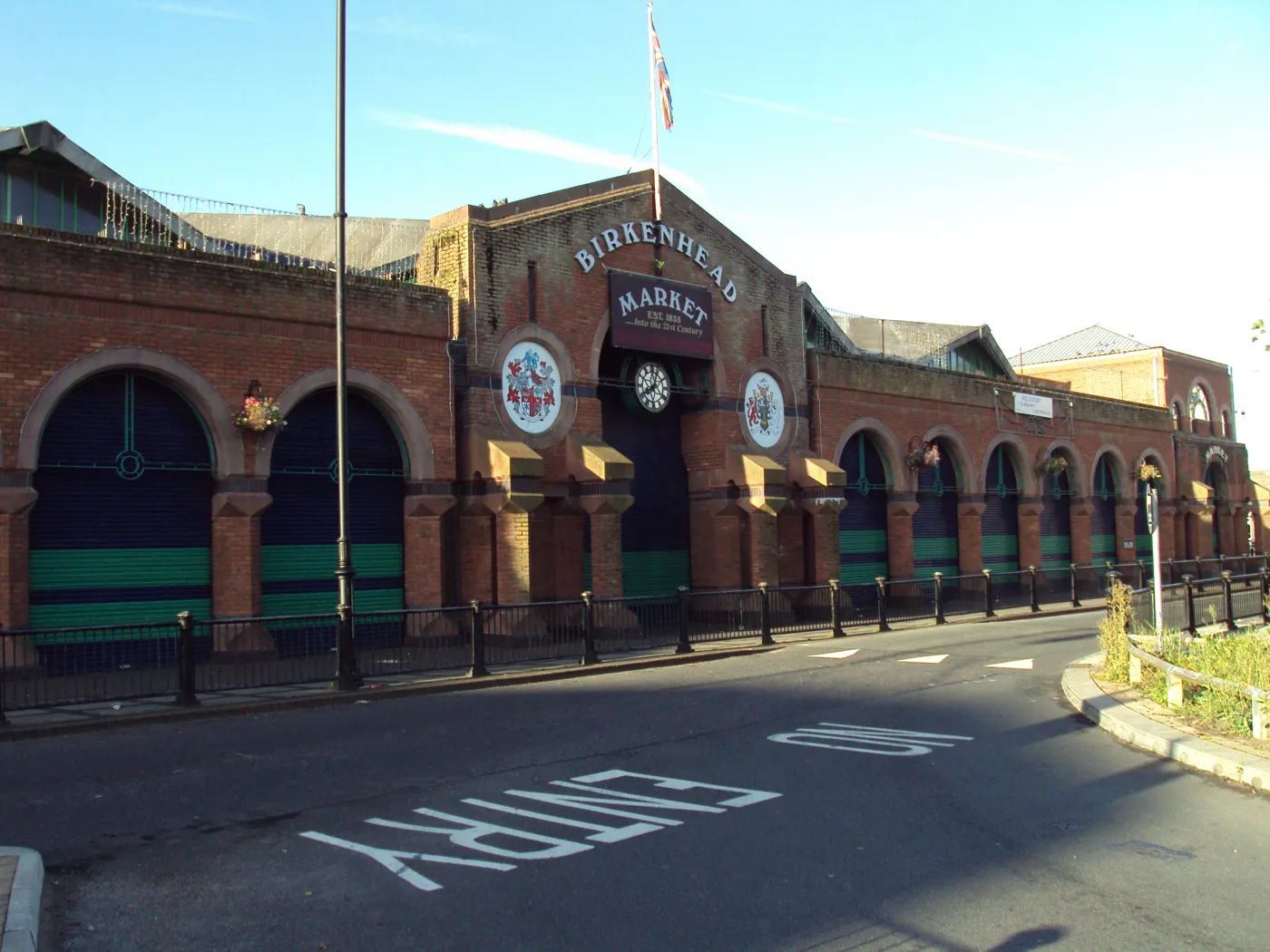 The Claughton Road frontage of Birkenhead Market, photographed in 2009. The council plans to demolish the building once traders have moved out