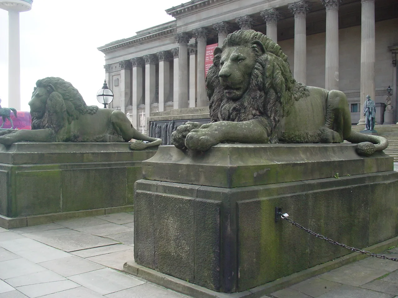 The plateau at St George's Hall, Liverpool, where Skate St George's sets up its outdoor rink.